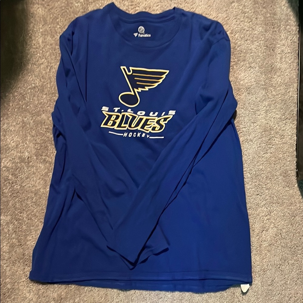 Fanatics Blue St. Louis Blues Long Sleeve Tee